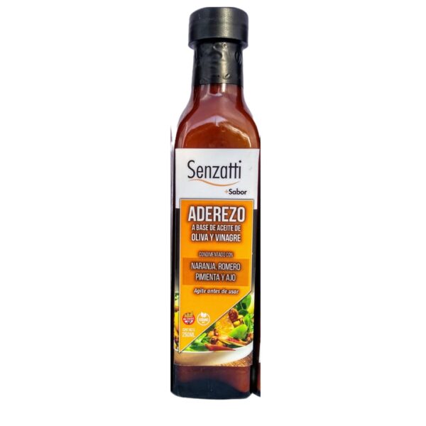 Aderezo Saborizado naranja, romero, pimienta, ajo 500ml